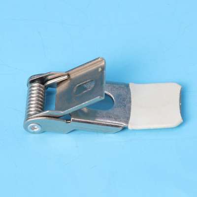 Flat metal spring clamp for panel led downlight